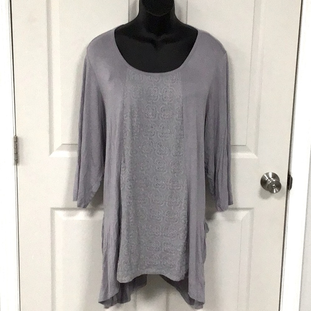 High Low blouse with side pockets